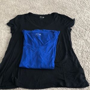 Two APT.9 T-shirts black and blue size L brand new